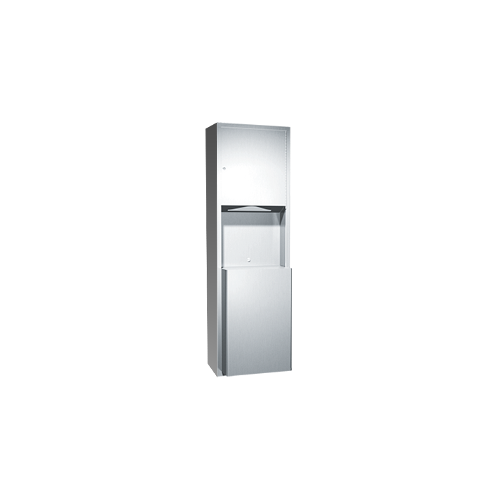 American Specialties 0469-9 Paper Towel Dispenser & Waste Receptacle 