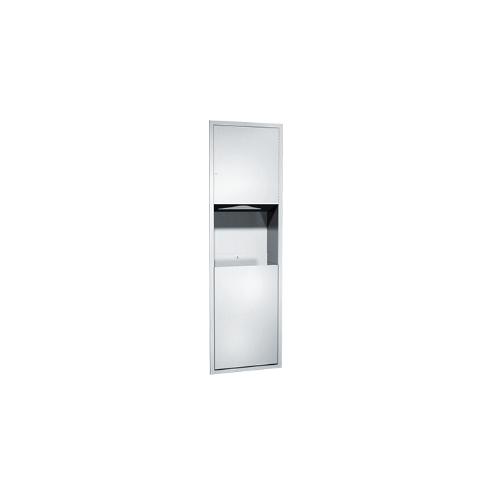  04697 Paper Towel Dispenser & Waste Receptacle – Recessed