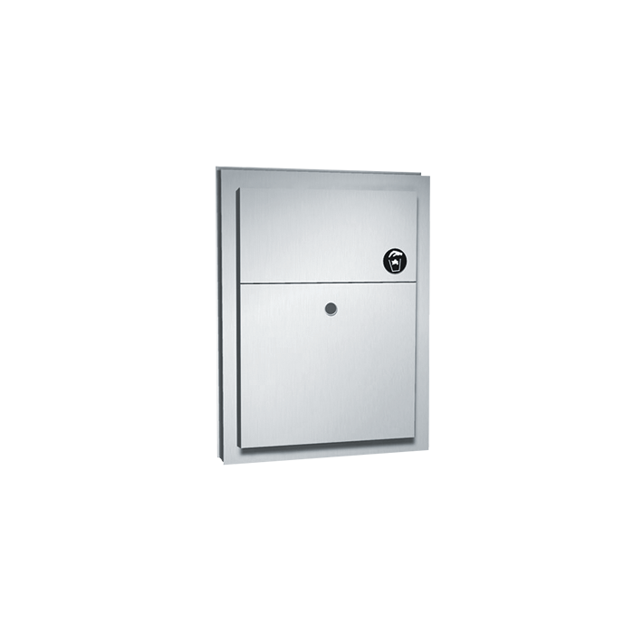 0472 Sanitary Napkin Disposal (Dual Access) – Partition Mounted 