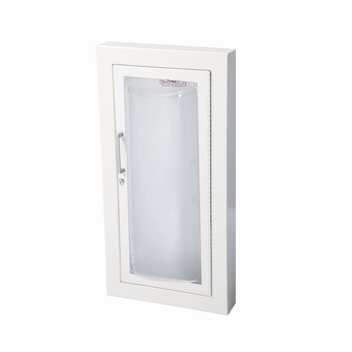 Clear Vu - Steel (White Powder Coat)-26 Red Acrylic Bubble-G Full Glazing with SAF-T-LOK™ in 1-1/4” Frame-1 1/4" Square
