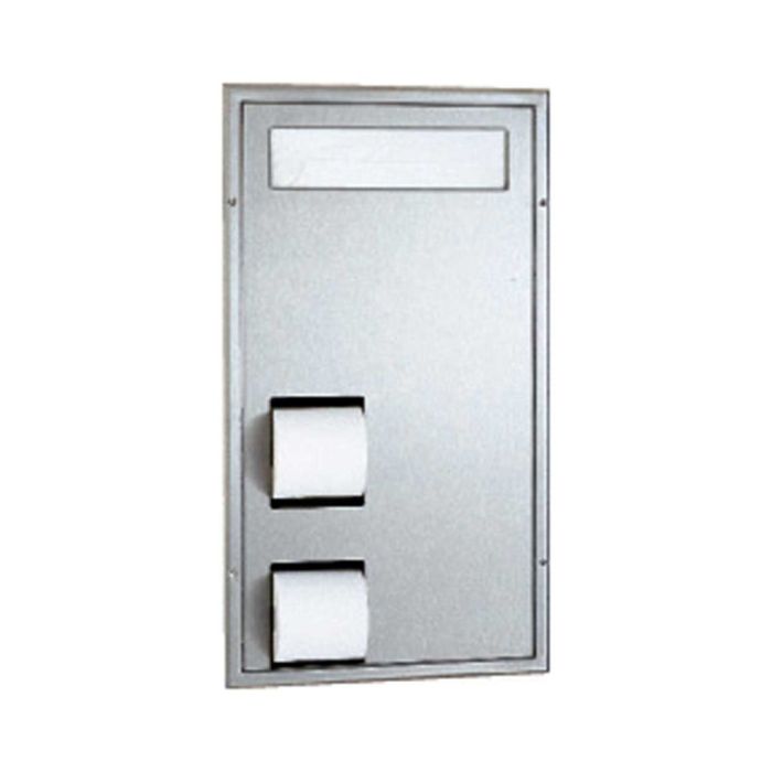 Bobrick 3471 Partition Mounted Seat-Cover Dispenser and Toilet Tissue Dispenser