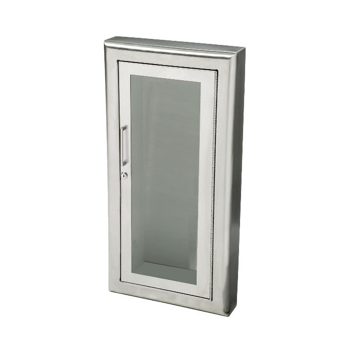Cosmopolitan Stainless Steel 3" Rolled, Full Glass with SAF-T-LOK