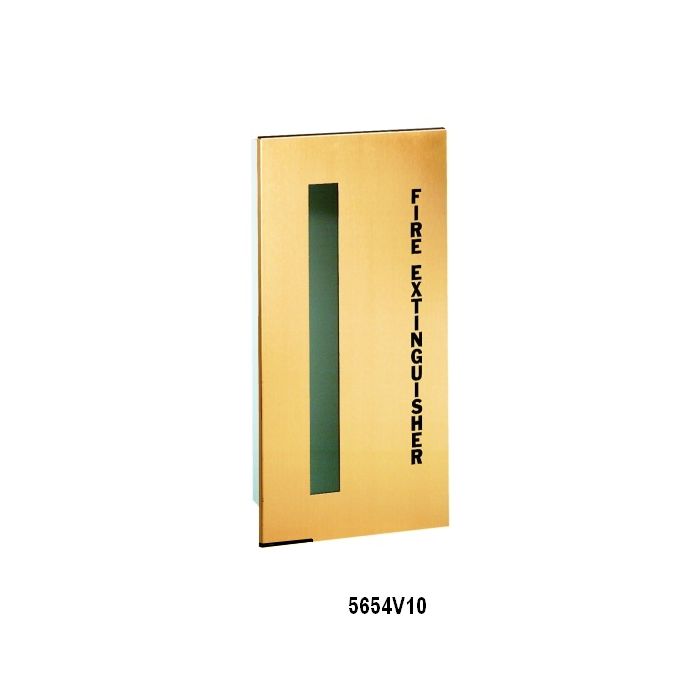 5654V10 Embassy Series Brass Fire Cabinet