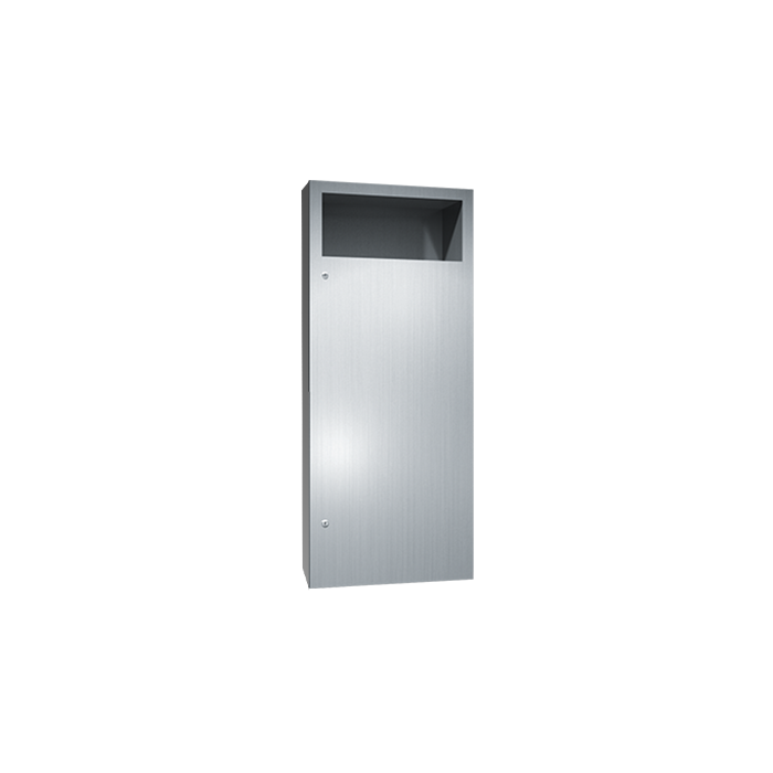 American Specialties 6474-2 Simplicity Collection Waste Receptacle - Semi-Recessed