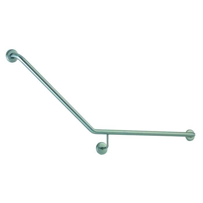 B-68137 Two-Wall Horizontal Satin Grab Bar