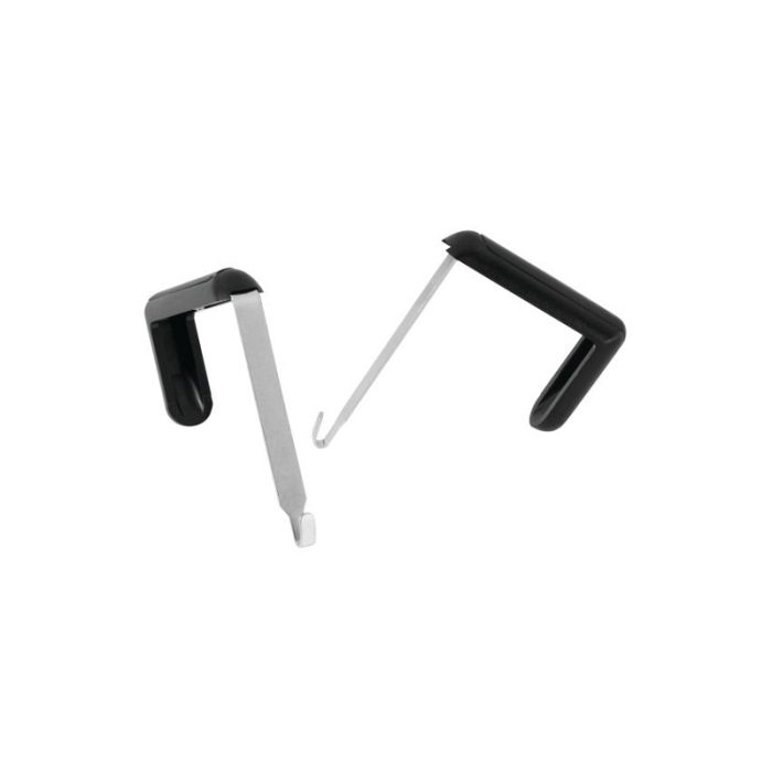 Quartet® Cubicle Partition Hangers, Fits 1.5" - 3" Cube Walls, Black