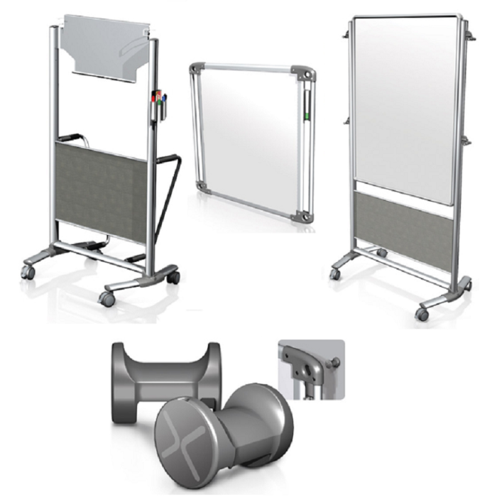 Nexus Caddy Kit - Mobile Storage Cart/Easel w/ 6 Tablets, 6 Pairs X-Pegs - (Ships in 2 cartons)