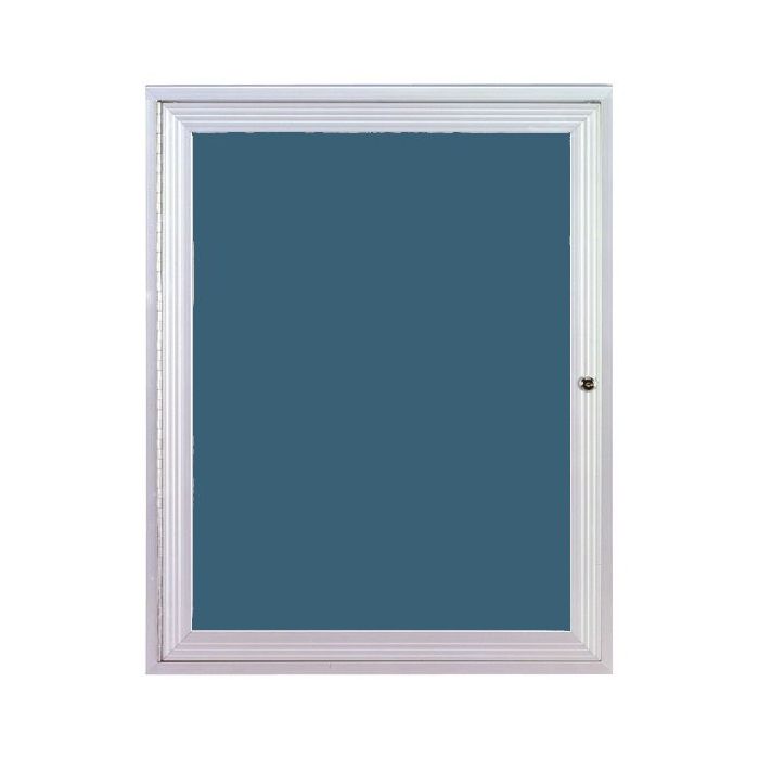 Ghent Outdoor Enclosed Vinyl Bulletin Board - Ocean - Color is approximate