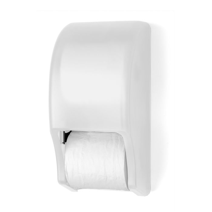Palmer Fixture RD0028-03 Roll Standard Tissue Dispenser - White Translucent