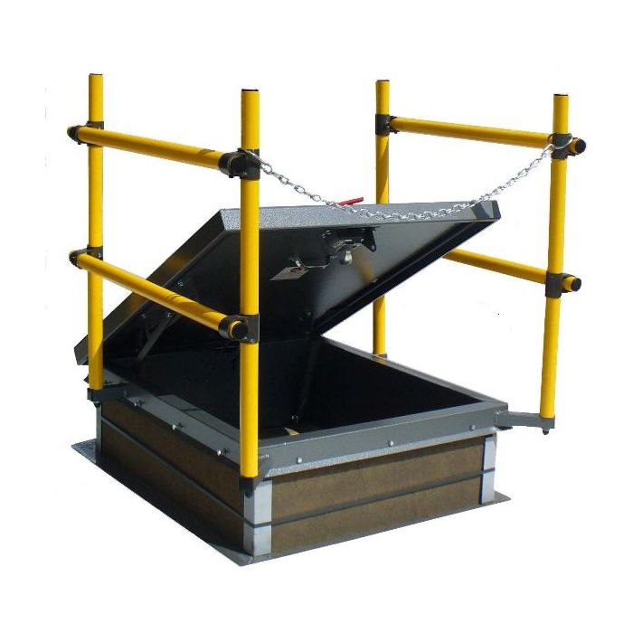 RHG-4-STH Galvanized Steel Hatch with Integrated Railing 36"W x 36"L
