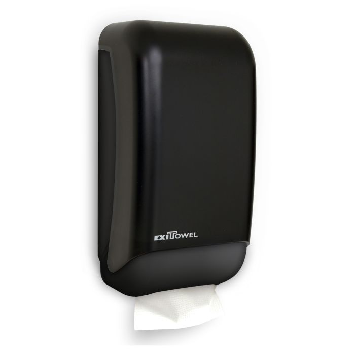 Palmer Fixture TD0177-02 ExiTowel Mini-Fold Towel Dispenser - Black Translucent