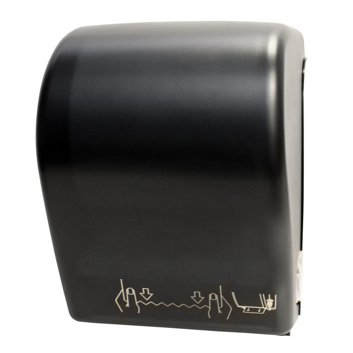 Palmer Fixture TD0201-02 Mechanical Auto-Cut Roll Towel Dispenser - Black Translucent