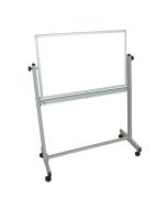 Luxor Furniture Mobile Double Sided Whiteboard 36"W x 24"H - Aluminum Frame