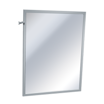 American Specialties 0600-T Series Adjustable Tilt Inter-Lok Plate Glass Mirror, Variable Sizes