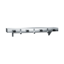 American Specialties 1315-4 SHELVES, UTILITY HOOK & MOP STRIP W/ DRYING ROD (3 HOOKS, 4 HOLDERS) 36"