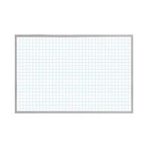 Magnetic Porcelain Board with 1 x 1 Grid 