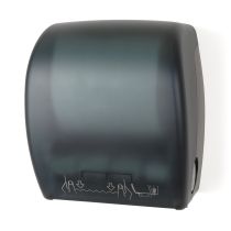 Palmer Fixture TD0208-02A Mechanical Auto-Cut Roll Towel Dispenser - Black Translucent