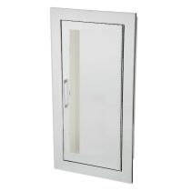 Academy Aluminium Flat Trim, Vertical Duo-1025-V10-PRH with Flush Pull Handle