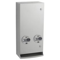 Bobrick 2706T Surface-Mounted Napkin / Tampon Vendor, Token Operation