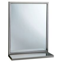 B-292 Welded-Frame Mirror / Shelf Combination