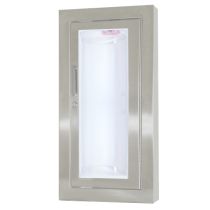 Clear Vu - Brass-25 Clear Acrylic Bubble-G Full Glazing with SAF-T-LOK™ in 1-1/4” Frame-Surface Mount