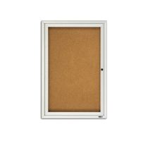 Quartet Enclosed Cork Bulletin Board