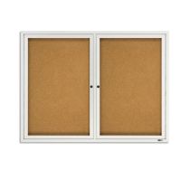 Quartet Enclosed Cork Bulletin Board