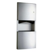 Bobrick 4369 Recessed Paper Towel Dispenser/Waste Receptacle with TowelMate and LinerMate