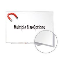 Ghent Aluminum Frame Painted Steel Magnetic Whiteboard - 24" x 36"