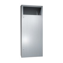 American Specialties 6474-2 Simplicity Collection Waste Receptacle - Semi-Recessed