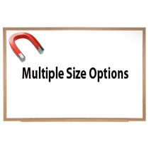 Ghent Wood Frame Painted Steel Magnetic Whiteboard - 24" x 36"