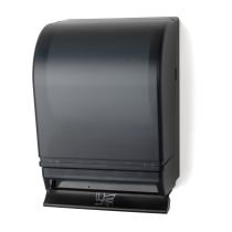 Palmer Fixture TD0215-02 Auto-Transfer Push Bar Roll Towel Dispenser- Black Translucent