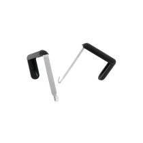 Quartet® Cubicle Partition Hangers, Fits 1.5" - 3" Cube Walls, Black