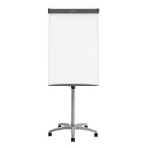 Quartet® Compass Mobile Presentation Easel, Magnetic Whiteboard/Flipchart, 3' x 2', Graphite Finish Frame