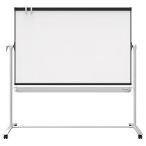 Quartet® Prestige® 2 Mobile Presentation Easel, Reversible Magnetic Whiteboard/Flipchart, 6' x 4', Graphite Frame