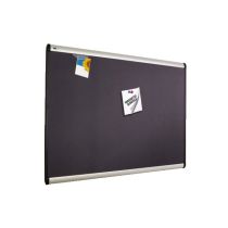 Quartet Magnetic Bulletin Board Mahogany Finish Frame