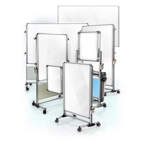 Nexus Easel - Double-Sided Mobile Porcelain Magnetic Whiteboard - 76⅛" x 40⅜"