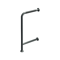 American Specialties 3800 Series Wall to Floor Grab Bar Grab Bar-3875-P 18" x 33" - Peened