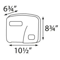 Palmer Fixture HD0903 High Grade Fire-Retardant ABS Hand Dryer