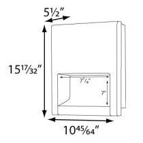 Palmer Fixture HD0945 EcoStorm® Recessed High Speed Hand Dryer