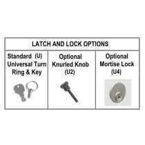Fire-Rated & Insulated Metal Access Panel 10" x 10" Universal Key and Lock Latch