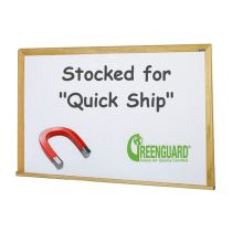 Claridge Products LCS Deluxe Magnetic Whiteboard with Natural Oak Trim  