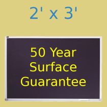 Quartet Porcelain Steel Chalkboard - 2' x 3' - Aluminum Trim - UPS Ship