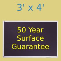 Quartet Porcelain Steel Chalkboard - 3' x 4' - Aluminum Trim - UPS Ship  
