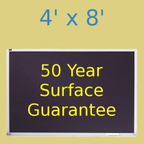 Quartet Porcelain Steel Chalkboard - 4' x 8' - Aluminum Trim  