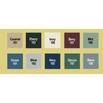 Ghent Outdoor Enclosed Vinyl Bulletin Board Ocean - Color is approximate
