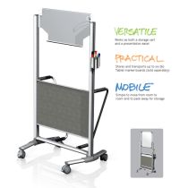 Nexus Caddy - Mobile Storage Cart/Easel - 56⅞" x 32½"