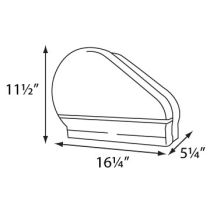 Palmer Fixture Single 9" Jumbo Tissue Dispenser with Stub Roll