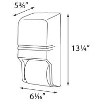 Palmer Fixture RD0025 Two-Roll Standard Tissue Dispenser