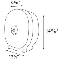 Palmer Fixture RD0044 4-Roll Carousel Tissue Dispenser